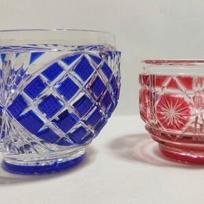 ☆美品☆薩摩切子 小付鉢 (切子 江戸切子 薩摩切子)