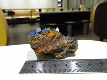 外国産鉱物標本　ギリシャ産　アズライト(藍銅鉱)_画像4