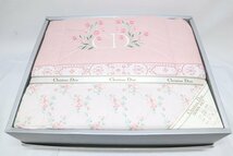 【Christian Dior/クリスチャンディオール】ダウンケット ピンク シングルサイズ 150×200cm 未使用品/ab3388_画像1