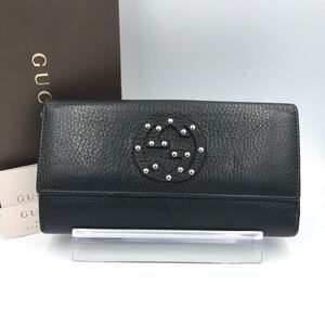 正規品 美品 グッチ財布 グッチ長財布 グッチインターロッキングG GUCCI