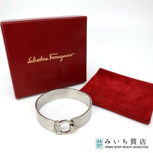  pawnshop Ferragamo bangle bracele silver color gun chi-niFerragamo 18.5cm... pawnshop 
