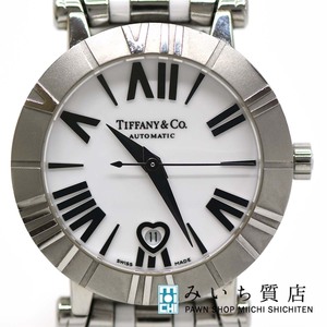  pawnshop wristwatch TIFFANY & Co. Tiffany Atlas Z1300.68.11A20A00A white face self-winding watch ... pawnshop 