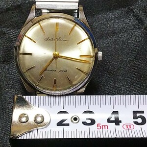 SEIKO セイコー 腕時計 アナログ 手巻き Cronos 14038 Diashock jewels アンティーク 稼働品