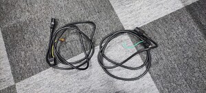 ① 電源コード 約1.8m 2本セット モニター パソコン 2ピン アース付き 電源ケーブル