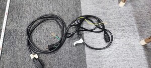 ② 電源ケーブル 約1.8m 2本セット モニター パソコン 電源ケーブル