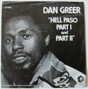 ■SOUL45 Dan Greer / Hell Paso Part I / Part II [ MGM K 14653 ]'73 Promo