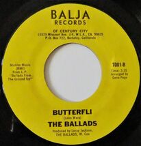 ■SOUL45 The Ballads / Confessing A Feeling / Butterfli [ Balja 1001]'75_画像2