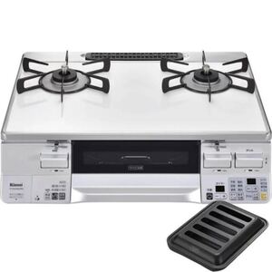 【良品】Rinnai ガスコンロ LPプロパン ラクシエ ガステーブル ホワイト RTS65AWK3RG-WR