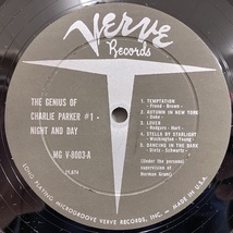 ■即決 Charlie Parker / Night and Day 33066 米盤、黒銀Tp Vinc Dg Mono チャーリー・パーカー_画像3