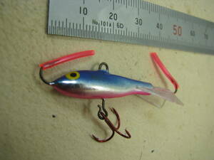 Rapala ラパラ ジギングラップ JGR3 (W3) ブルーピンク 川 JiggingRap アイスジグ Icejig