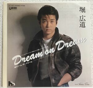 全体的美品7インチ！堀広道 Dream On Dream ドリーム・オン・ドリーム Many Time メニー・タイム 83年オリジナル Union Records UE-557