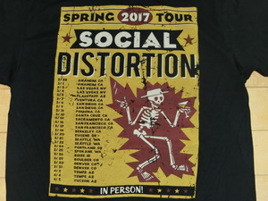 Mサイズ ソーシャルディストーション 2017年 ツアーTシャツ Black Cat vintage Social Distortion マイクネス 新品