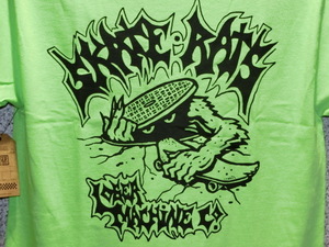 送料無料 Ｓサイズ LOSER MACHINE Tシャツ ライム色 SKATE RATS ルーザーマシーン 新品