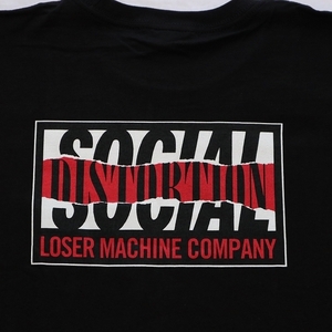 送料無料 Mサイズ LOSER MACHINE SOCIAL DISTORTION コラボ RIPPER Tシャツ 黒色 ルーザーマシーン ソーシャルディストーション