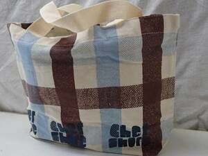 CHER SHORE block check pattern tote bag new goods 0-8