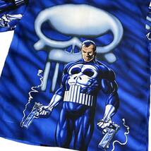 2001年製 CHANGES MARVEL パニッシャー The Punisher ボタンシャツ L 総柄 半袖 シャツ マーベル コミック アメコミ キャラクター ヒーロー_画像4