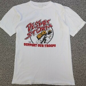 80s 90s Desert Storm サダム フセイン Tシャツ デザートストーム 湾岸戦争 ターゲット ミリタリー 戦闘機 ARMY 米軍 ヴィンテージ