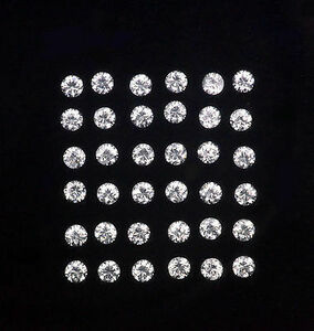  1.6mm.ジルコン ラウンド ダイヤモンドカット 10個 美しい輝き 天然石　ジュエリー　
