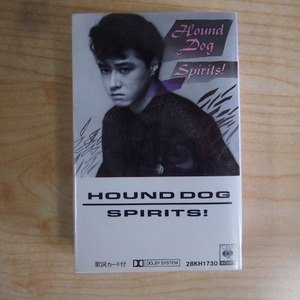 送料無料 即決 799円 カセット HOUND DOG ハウンド・ドッグ SPIRITS! フォルティシモ 歌詞カード付 カセットテープ