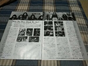 ロッキンf☆記事☆切り抜き☆『Who Do They Think We Are?/Deep Purple From Japan』参加アーティストのコメント▽2PM：142