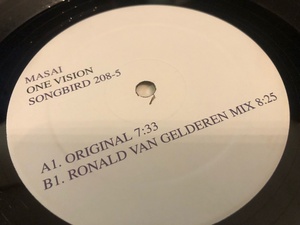 12”★Masai / One Vision / Ronald Van Gelderen / テック・ハウス / トランス！