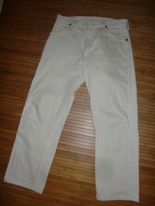  free shipping 80*s~90*s USA made Wrangler 13MWZ WT 31×32 Wrangler VINTAGE white Denim pants America made 90 period 80 period vintage 