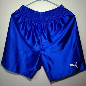 PUMA　サッカーパンツ　サイズ　L カラー　青×白　日本製　新品未使用　　
