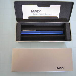 【送料無料】新品同様 LAMY aion blue ラミー 高級ブランド 万年筆 保証書付