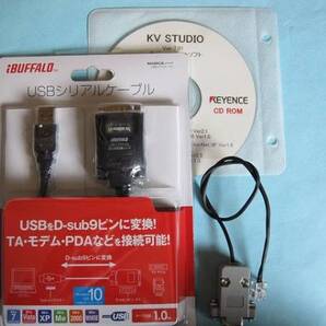 【新品】Keyence キーエンス PLC KVシリーズ ラダープログラム転送用ケーブル おまけ付