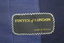 即決 松坂屋 最高峰 仕立 FINTEX OF LONDON フィンテックスオブロンドン オーダースーツ 夏物 ネイビー 紺 シングル メンズ #733142_画像6