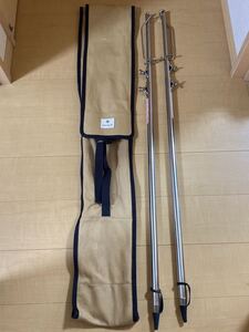 スノーピーク snow peak パイルドライバー 2本 LT-004 LT-004B ランタンスタンド ケース付き 中古品 送料無料