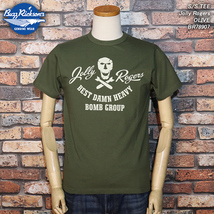 【XL】BUZZ RICKSON'S　バズリクソンズ　半袖Tシャツ　ジョリーロジャース　オリーブ　BR78907　Jolly Rogers　東洋エンタープライズ_画像1