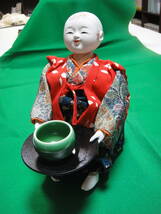 中古・からくり人形　茶運び人形　松王丸タイプ　（スタジオぎえもん作）_画像1