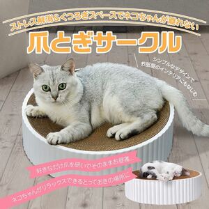 ★爪とぎサークル★猫 ストレス解消 リラックス【新品未使用】【即購入可】【送料無料】