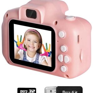 子供用トイカメラ 1200万画素2.0インチ大容量32G SDカード付き