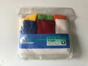 6Pset клик post возможно не использовался Gerber (ga- балка ) Socks носки носки baby младенец 0-9 months 6 цвет цвет Y-8-21