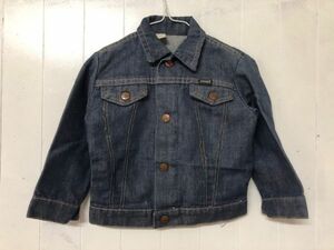 レターパックプラス可 キッズ 4 KIDS DENIM JACKET lil Wrangler Vintage Gジャン ラングラー 古着 USA アメリカ ヴィンテージ Y-9-41