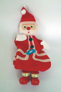 Ciscoシスコ古いクリスマス菓子容器サンタのパジャマ入れ人形キャラクター昭和アイテム古いレトロ玩具アドバタイジング昔子供１９７０s？