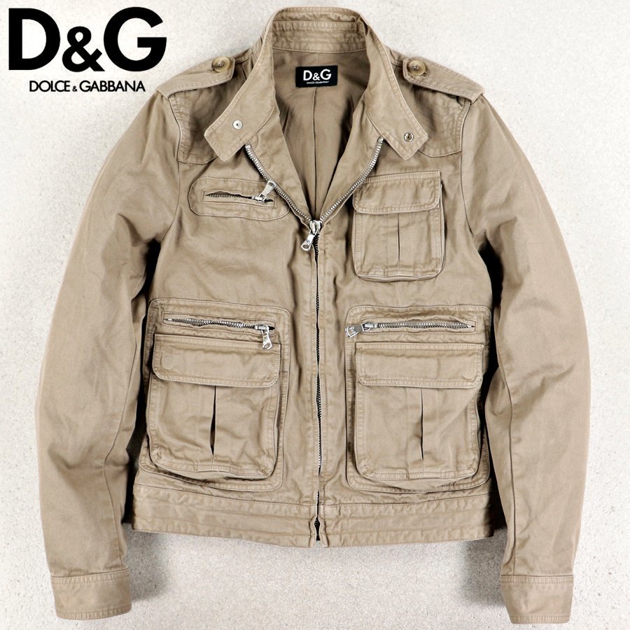≪超目玉☆12月≫美品!D&G リアルラビットファーレザーブルゾン い出のひと時に、とびきりのおしゃれを! 美品!D&G サイズ44 リアルラビットファーレザーブルゾン レザージャケット