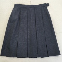 A115 (中古)東京都 啓明学園中学校高校 (旧制服) 3点セット /160/6/L/W70/丈57/ISETAN/長袖/冬服/制服/中学校/高校/女子学生/学生服/学生_画像6