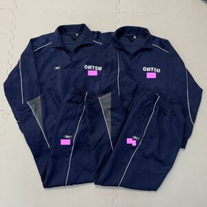 YJ190 ( used ) Hyogo prefecture Himeji city . large Tsu junior high school jersey top and bottom 4 point set / designation goods /M/ long sleeve / long trousers /Reebok/ gym uniform / gym uniform / motion put on / physical training / junior high school student 