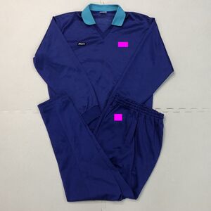 UJ24 (中古) 兵庫県 加古川中学校 ジャージ 上下2点セット/指定品/長袖/長ズボン/L/O/紫/MIZUNO/体操着/体操服/男女兼用の商品画像
