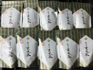 売切れ　６１　高級　抹茶入玄米茶　１０袋　４０００円相当　ティーパック合計100パック　高級日本茶　店頭商品の在庫処分　送料安い