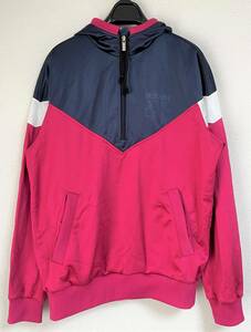 RETRO レトロ VINTAGE ビンテージ DESCENTE デサント トラックトップ ジャージ ジャケット 94-5 size ピンク ネイビー 舞台 衣装 コスプレ