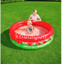ファミリープール 水遊びプール 2-4人遊べるプール 3気室家庭用プール 160cm*160cm子供用ビニールプール YC63_画像1