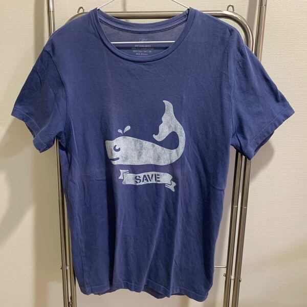 【難あり】SAVE KHAKI UNITED Tシャツ クジラ柄