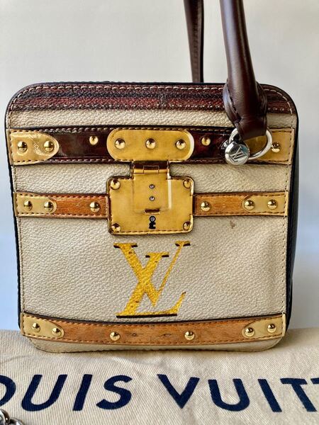 LOUIS VUITTON ルイ・ヴィトン 2018 トロンプ・ルイユ 2WAY スクエアハンドバッグ ワンショルダー ヴィトン