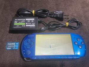 PSP-3000 ブルー　訳あり　4
