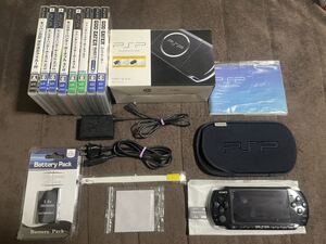 PSP-3000 ブラック ソフト8 黄ばみあり 1