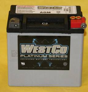 WESTCO ハーレーバッテリー 65958-04B 04A OEM WCP14L製造年月日 2024年3月 現在、販売のバッテリーは黒ケース